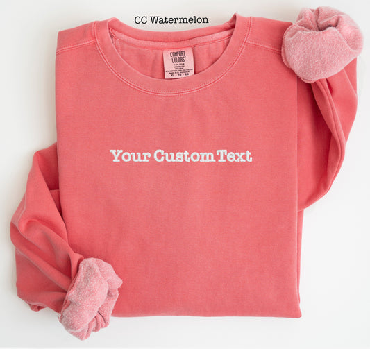 EMBRODIERED-CUSTOM TEXT