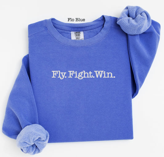 EMBRODIERED  Fly.Fight.Win.