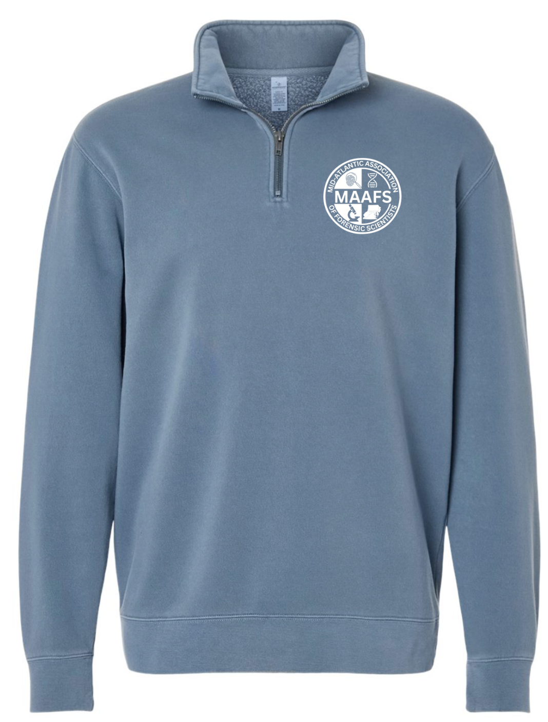 White logo on chest