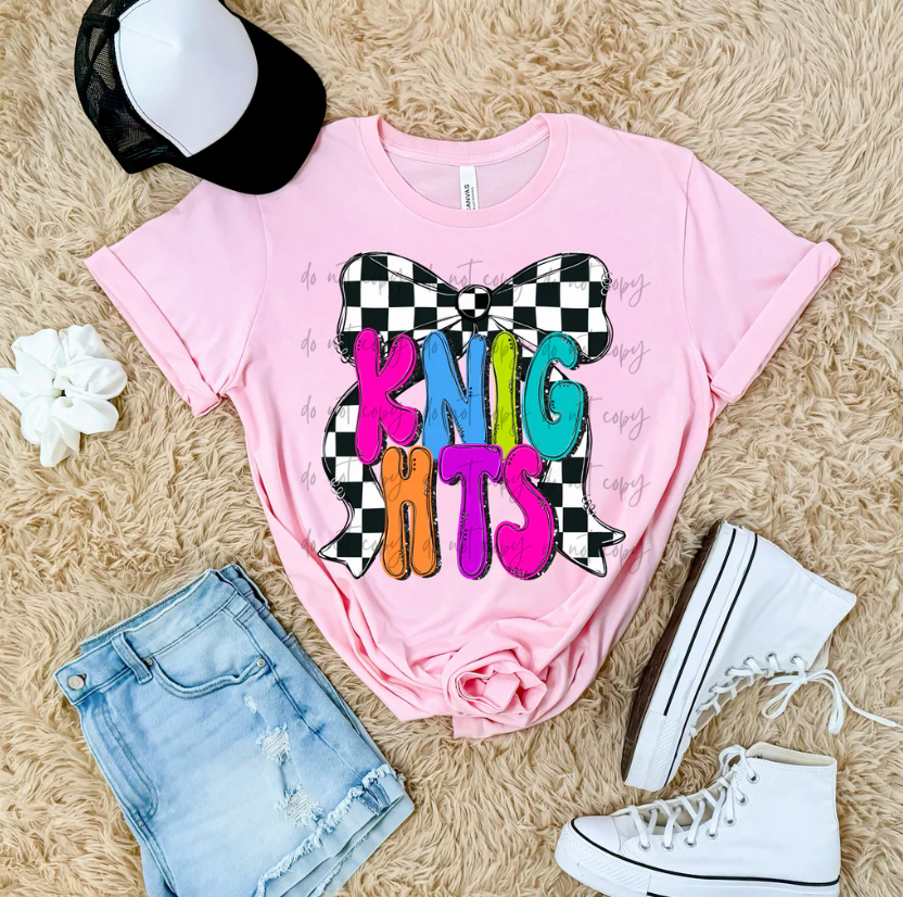 Bright Checker Bow