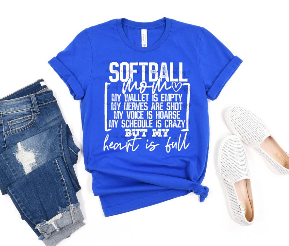 Softball Mom Heart Is Full