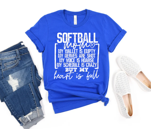 Softball Mom Heart Is Full