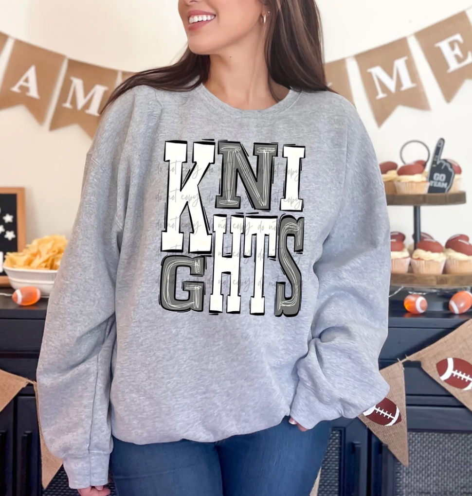 Knights Silver White Mascot