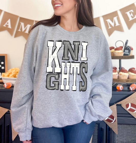 Knights Silver White Mascot