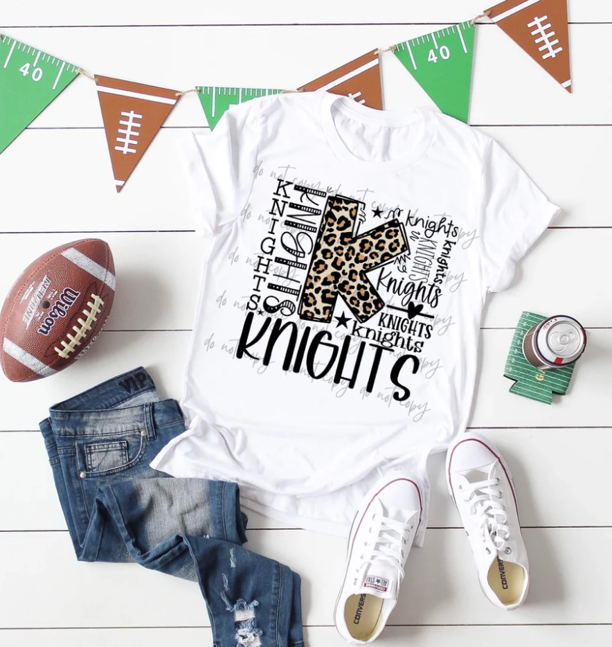Knights Leopard Typography