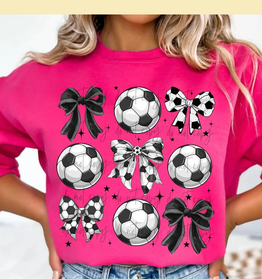 Soccer Bow Collage