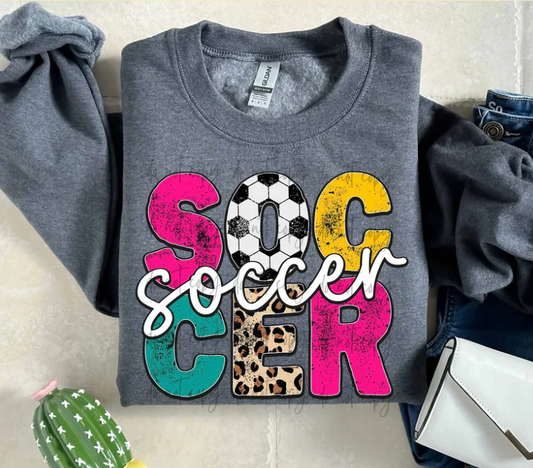 Game Day Soccer Pink Leopard