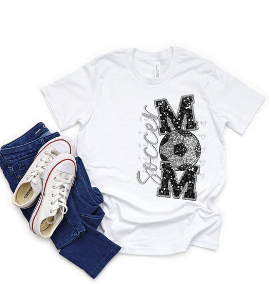 Soccer Mom Stacked Faux Sequin