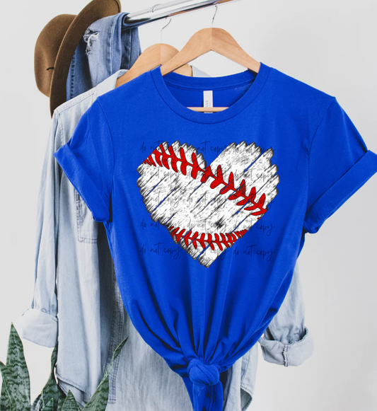 Scribble Baseball Heart