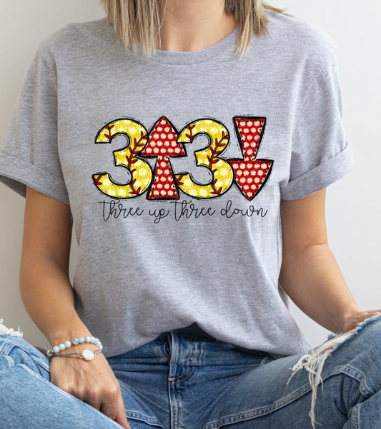 Softball 3 Up 3 Down