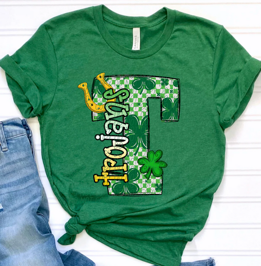 St Patrick’s Day Checkered Mascots Trojans