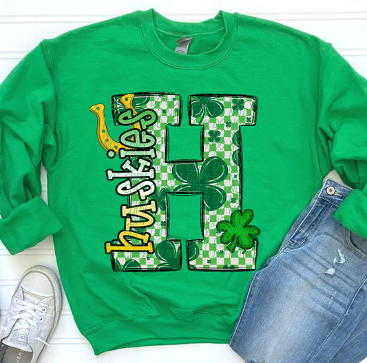 St Patrick’s Day Checkered Mascots Huskies
