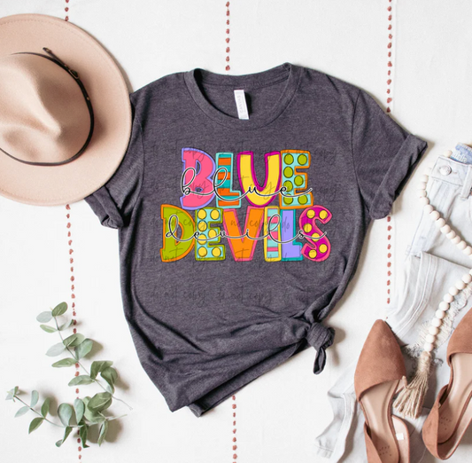 Funky Block Blue Devils