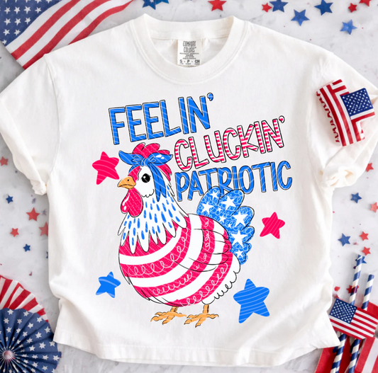 Feelin Cluckin Patriotic Chicken