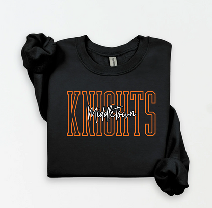 Middletown Tall Cursive Knights