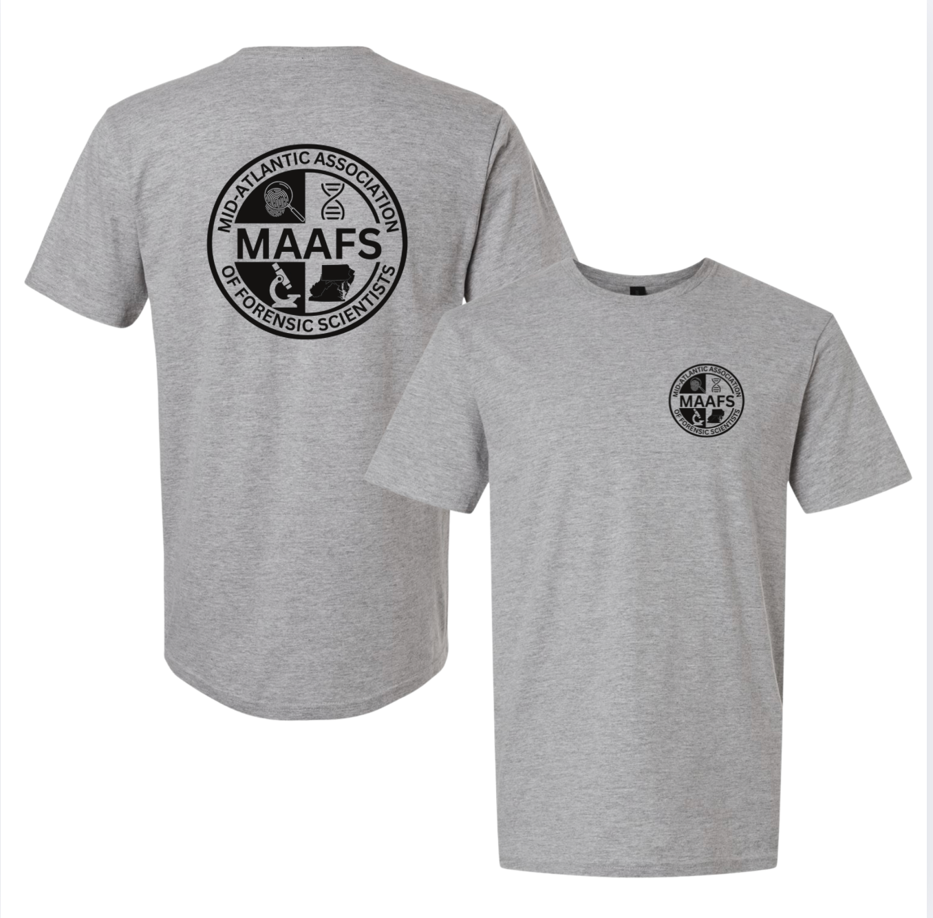 All black chest and back logo