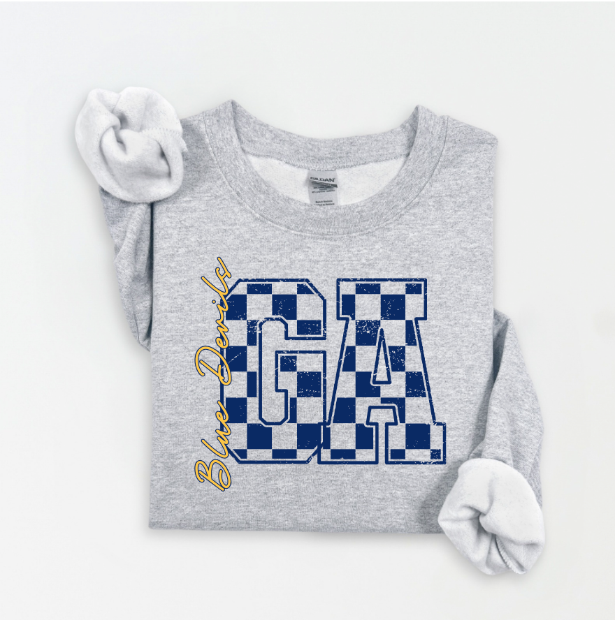 Blue Devil Checkered