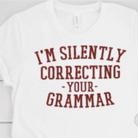 I'm silently correcting your grammar