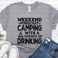 Weekend Forecast: Camping with Drinking